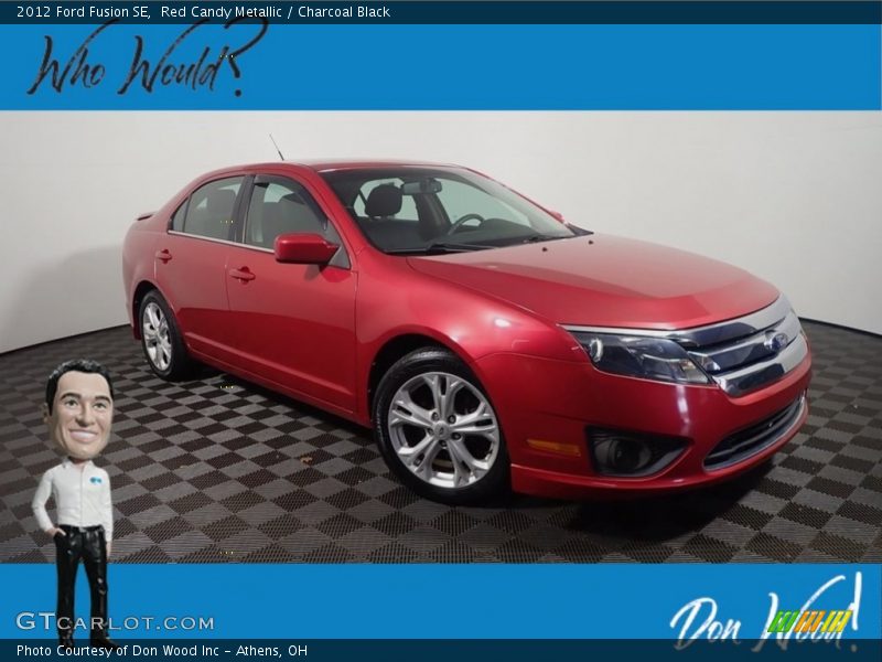 Red Candy Metallic / Charcoal Black 2012 Ford Fusion SE