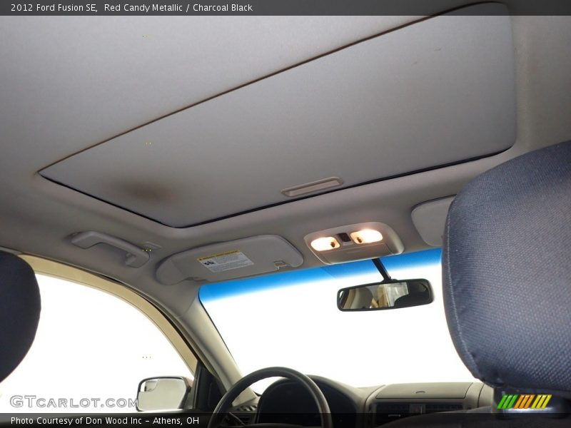 Red Candy Metallic / Charcoal Black 2012 Ford Fusion SE