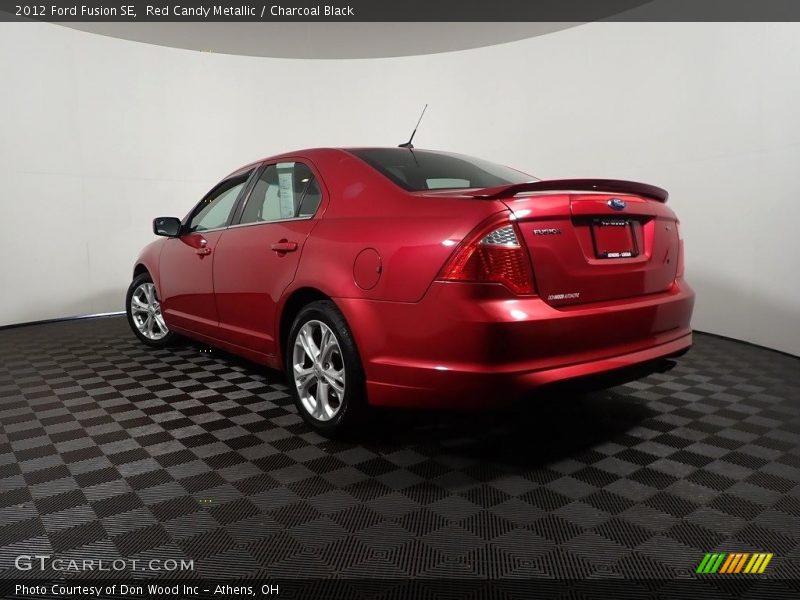 Red Candy Metallic / Charcoal Black 2012 Ford Fusion SE