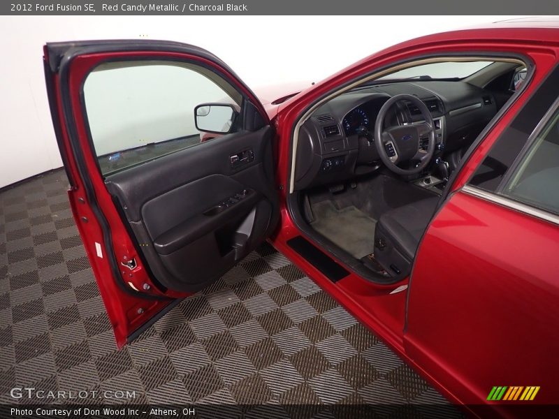 Red Candy Metallic / Charcoal Black 2012 Ford Fusion SE