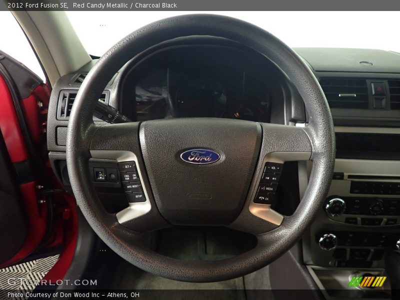 Red Candy Metallic / Charcoal Black 2012 Ford Fusion SE