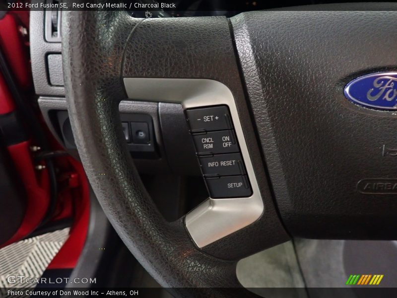 Red Candy Metallic / Charcoal Black 2012 Ford Fusion SE