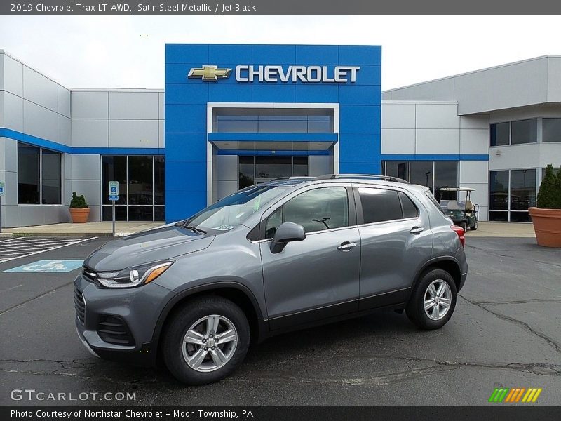 Satin Steel Metallic / Jet Black 2019 Chevrolet Trax LT AWD