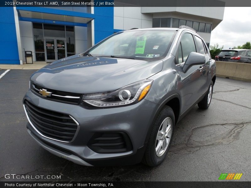 Satin Steel Metallic / Jet Black 2019 Chevrolet Trax LT AWD