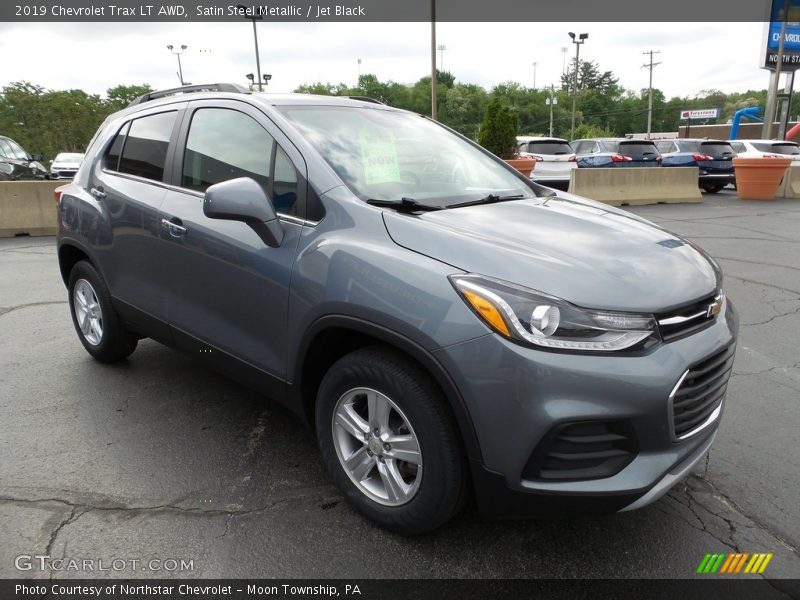 Satin Steel Metallic / Jet Black 2019 Chevrolet Trax LT AWD
