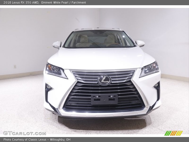 Eminent White Pearl / Parchment 2018 Lexus RX 350 AWD