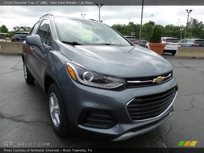 Satin Steel Metallic / Jet Black 2019 Chevrolet Trax LT AWD