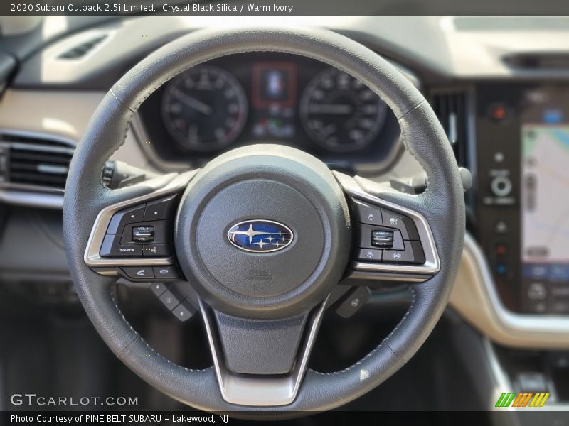 Crystal Black Silica / Warm Ivory 2020 Subaru Outback 2.5i Limited