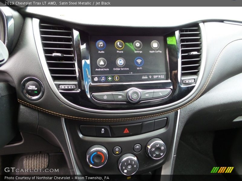 Satin Steel Metallic / Jet Black 2019 Chevrolet Trax LT AWD