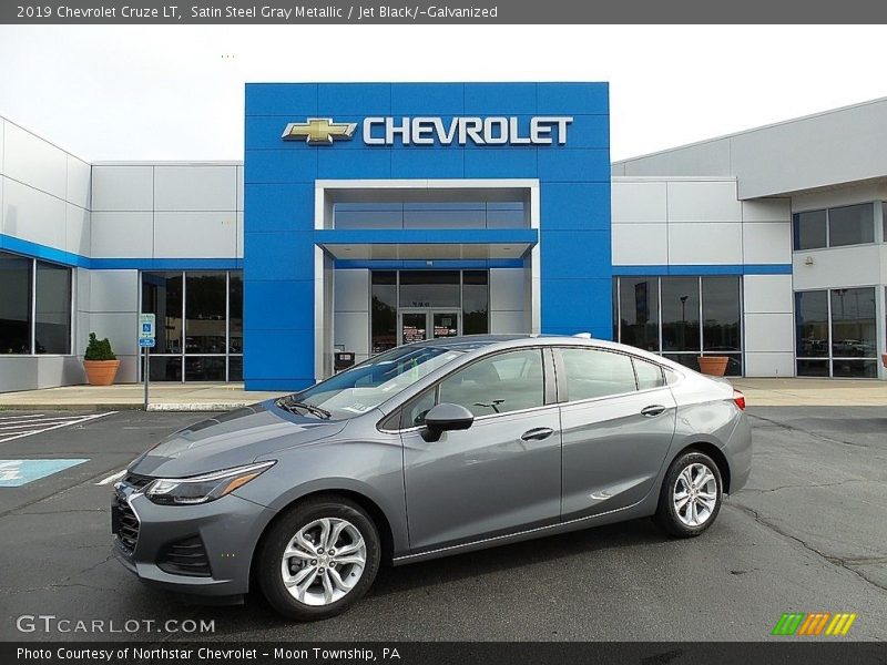 Satin Steel Gray Metallic / Jet Black/­Galvanized 2019 Chevrolet Cruze LT