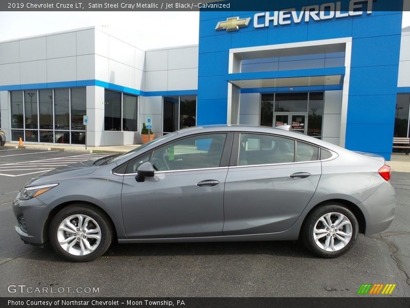 Satin Steel Gray Metallic / Jet Black/­Galvanized 2019 Chevrolet Cruze LT