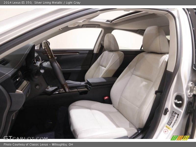 Silver Lining Metallic / Light Gray 2014 Lexus ES 350