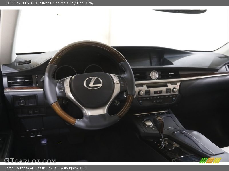 Silver Lining Metallic / Light Gray 2014 Lexus ES 350