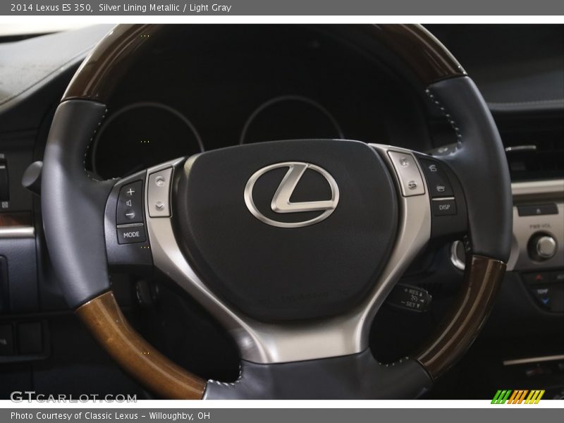Silver Lining Metallic / Light Gray 2014 Lexus ES 350