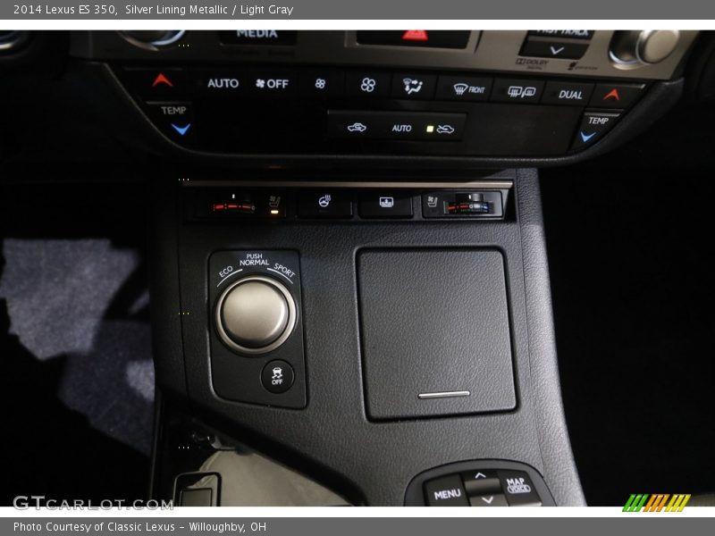 Silver Lining Metallic / Light Gray 2014 Lexus ES 350