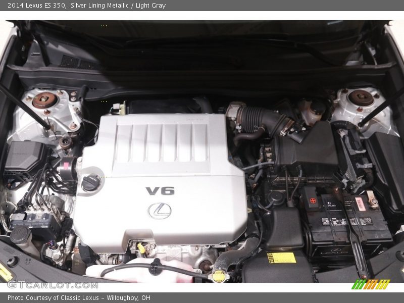 Silver Lining Metallic / Light Gray 2014 Lexus ES 350