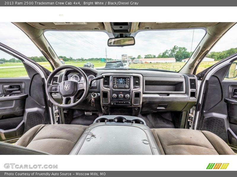 Bright White / Black/Diesel Gray 2013 Ram 2500 Tradesman Crew Cab 4x4