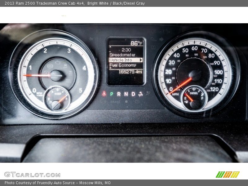 Bright White / Black/Diesel Gray 2013 Ram 2500 Tradesman Crew Cab 4x4