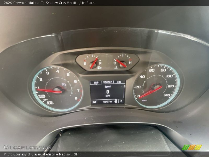 Shadow Gray Metallic / Jet Black 2020 Chevrolet Malibu LT