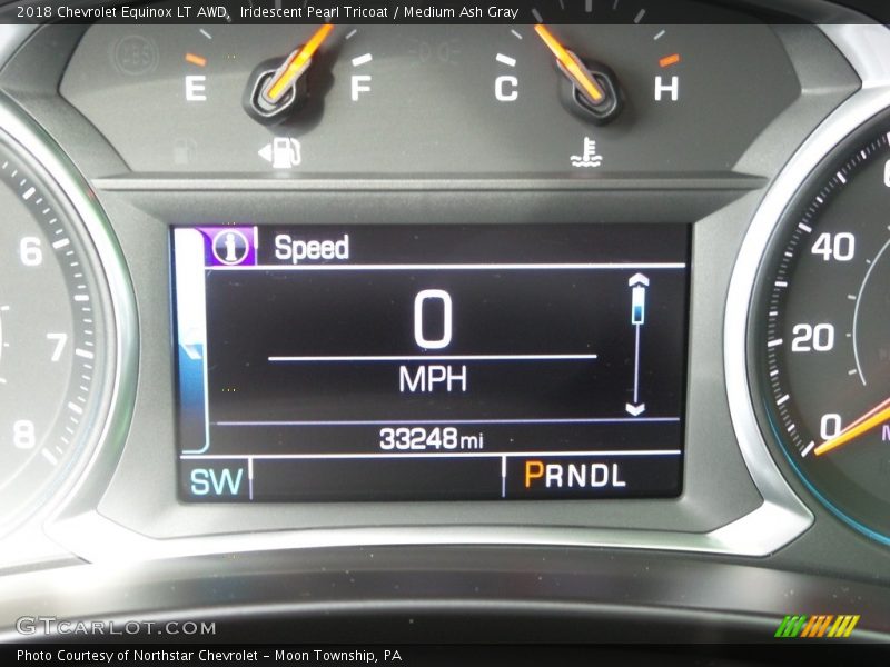 Iridescent Pearl Tricoat / Medium Ash Gray 2018 Chevrolet Equinox LT AWD