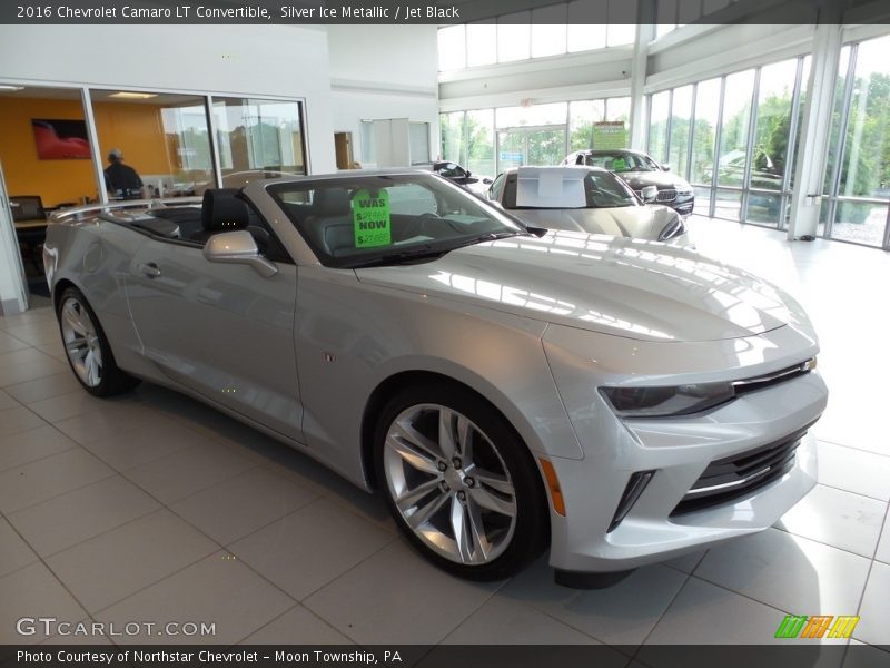 Silver Ice Metallic / Jet Black 2016 Chevrolet Camaro LT Convertible