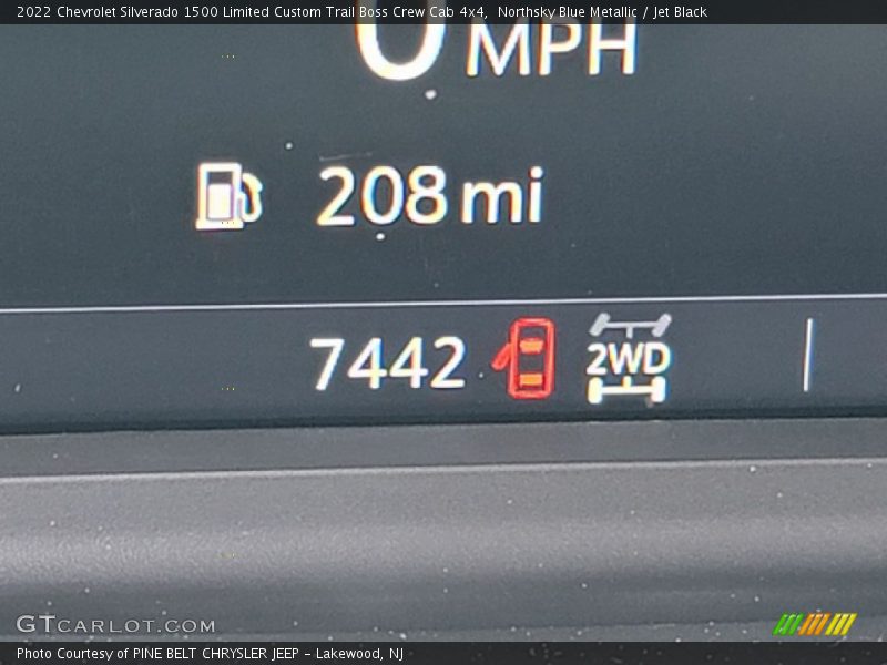 Northsky Blue Metallic / Jet Black 2022 Chevrolet Silverado 1500 Limited Custom Trail Boss Crew Cab 4x4