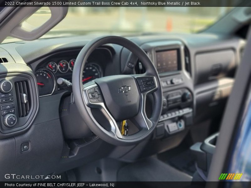 Northsky Blue Metallic / Jet Black 2022 Chevrolet Silverado 1500 Limited Custom Trail Boss Crew Cab 4x4