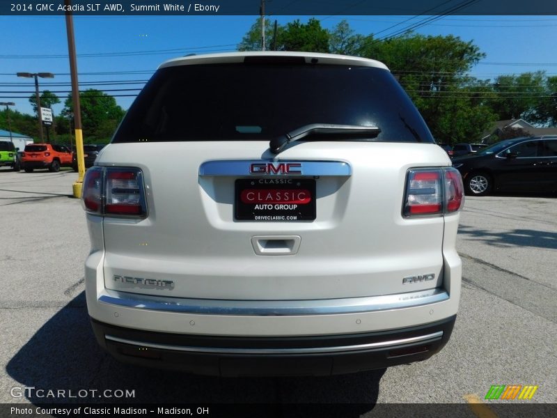 Summit White / Ebony 2014 GMC Acadia SLT AWD