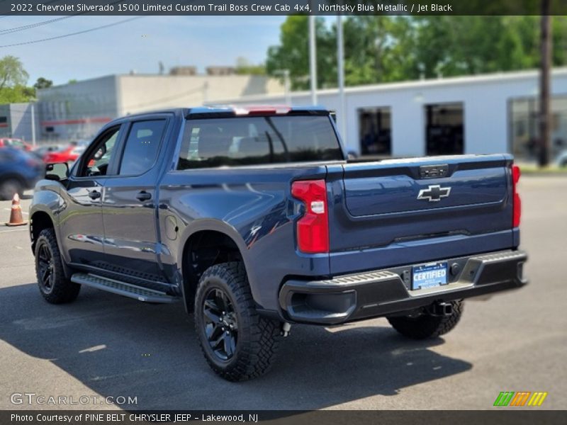 Northsky Blue Metallic / Jet Black 2022 Chevrolet Silverado 1500 Limited Custom Trail Boss Crew Cab 4x4