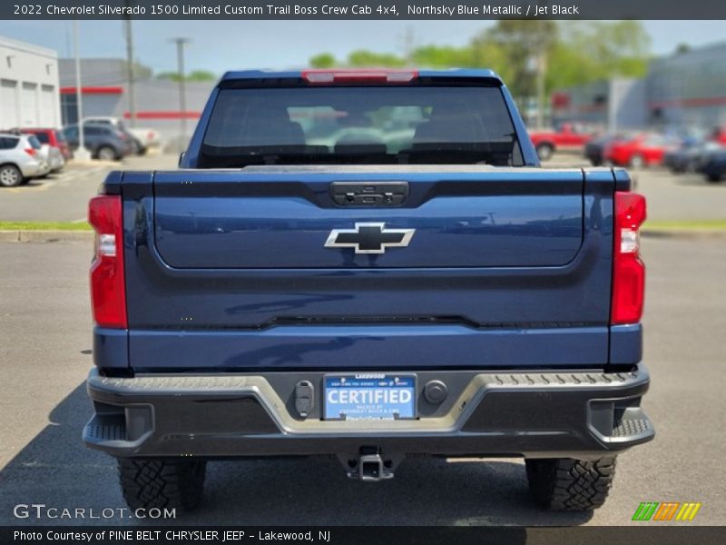 Northsky Blue Metallic / Jet Black 2022 Chevrolet Silverado 1500 Limited Custom Trail Boss Crew Cab 4x4