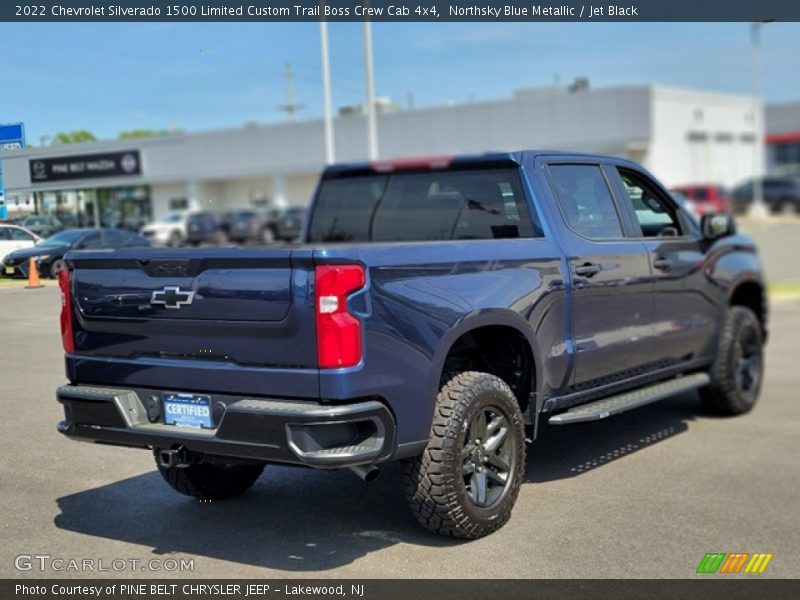 Northsky Blue Metallic / Jet Black 2022 Chevrolet Silverado 1500 Limited Custom Trail Boss Crew Cab 4x4