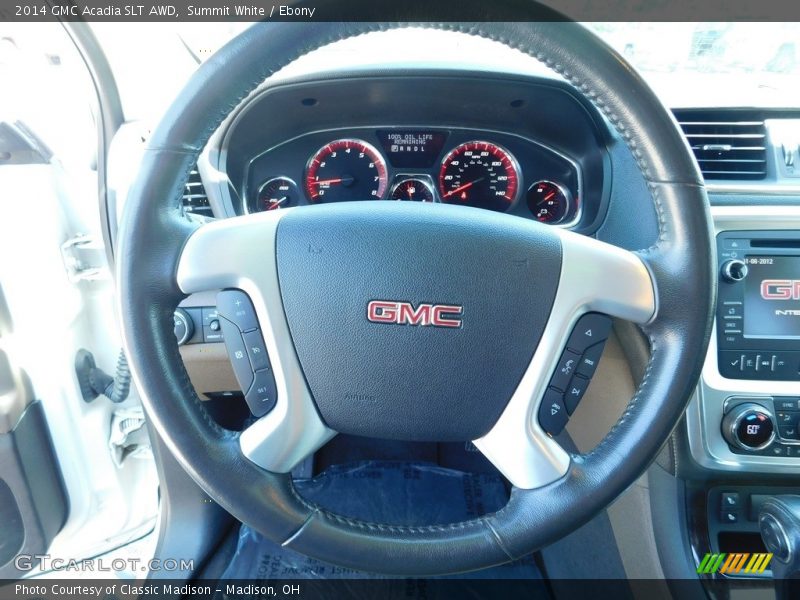 Summit White / Ebony 2014 GMC Acadia SLT AWD