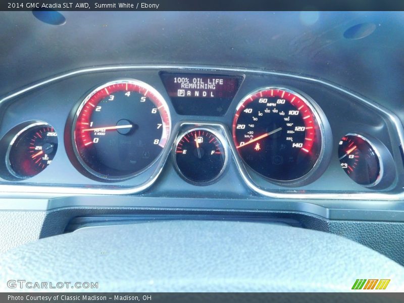 Summit White / Ebony 2014 GMC Acadia SLT AWD