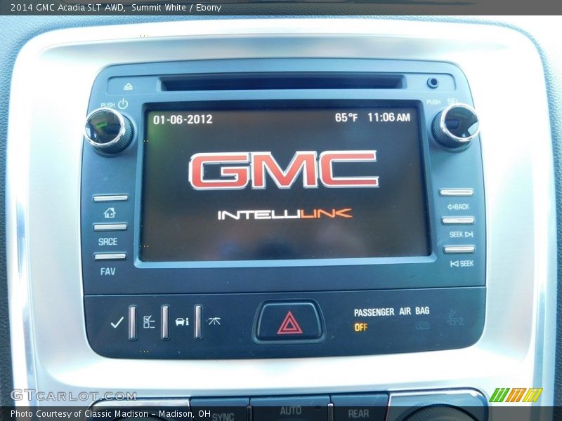 Summit White / Ebony 2014 GMC Acadia SLT AWD