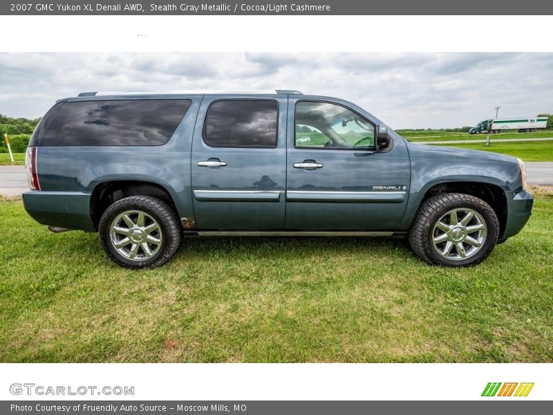 Stealth Gray Metallic / Cocoa/Light Cashmere 2007 GMC Yukon XL Denali AWD