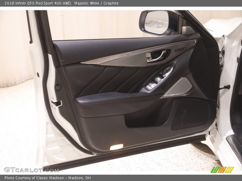 Majestic White / Graphite 2018 Infiniti Q50 Red Sport 400 AWD