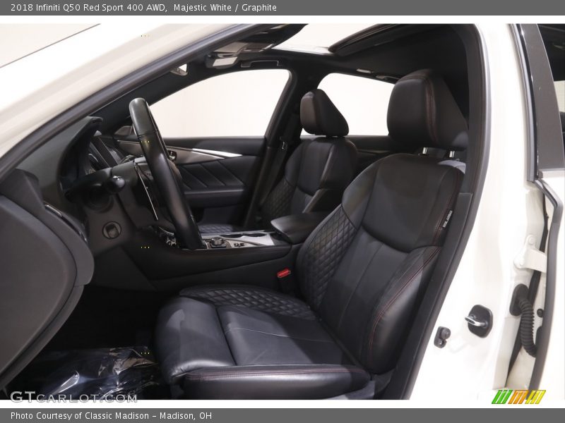 Majestic White / Graphite 2018 Infiniti Q50 Red Sport 400 AWD