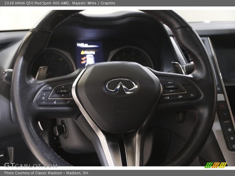 Majestic White / Graphite 2018 Infiniti Q50 Red Sport 400 AWD