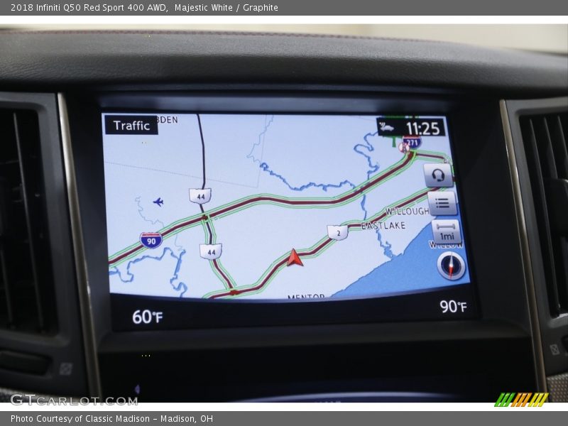 Majestic White / Graphite 2018 Infiniti Q50 Red Sport 400 AWD