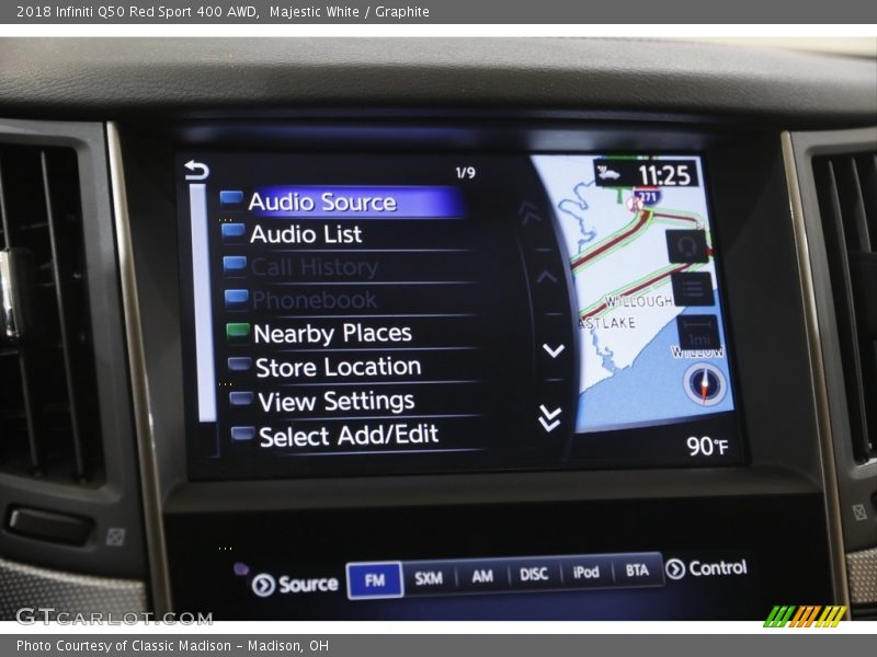 Majestic White / Graphite 2018 Infiniti Q50 Red Sport 400 AWD