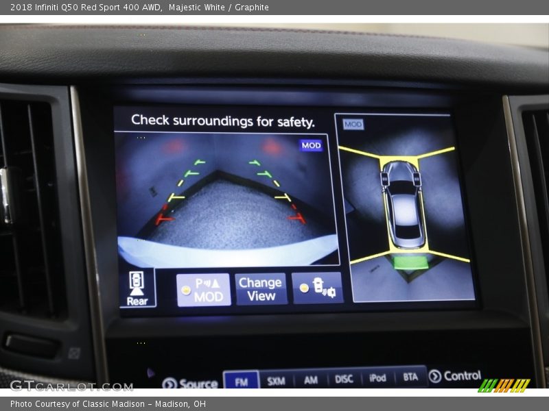 Majestic White / Graphite 2018 Infiniti Q50 Red Sport 400 AWD