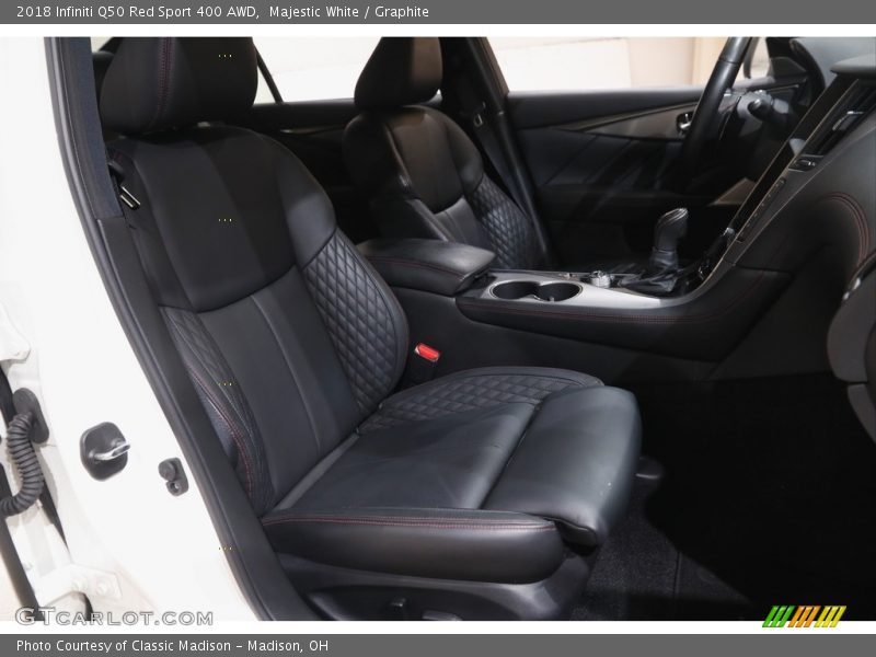 Majestic White / Graphite 2018 Infiniti Q50 Red Sport 400 AWD