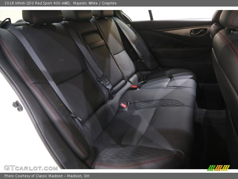 Majestic White / Graphite 2018 Infiniti Q50 Red Sport 400 AWD