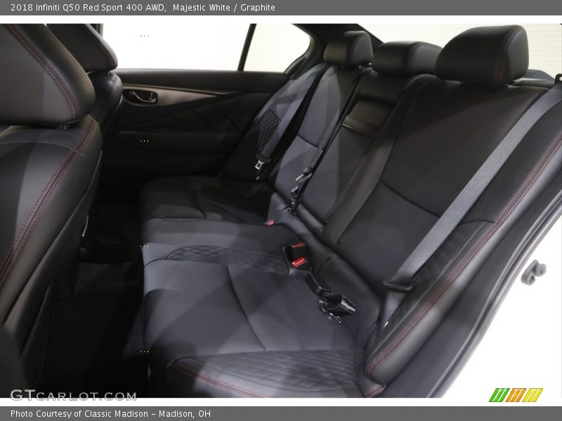 Majestic White / Graphite 2018 Infiniti Q50 Red Sport 400 AWD