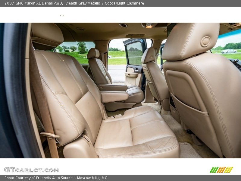 Stealth Gray Metallic / Cocoa/Light Cashmere 2007 GMC Yukon XL Denali AWD