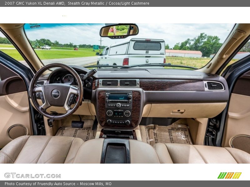 Stealth Gray Metallic / Cocoa/Light Cashmere 2007 GMC Yukon XL Denali AWD