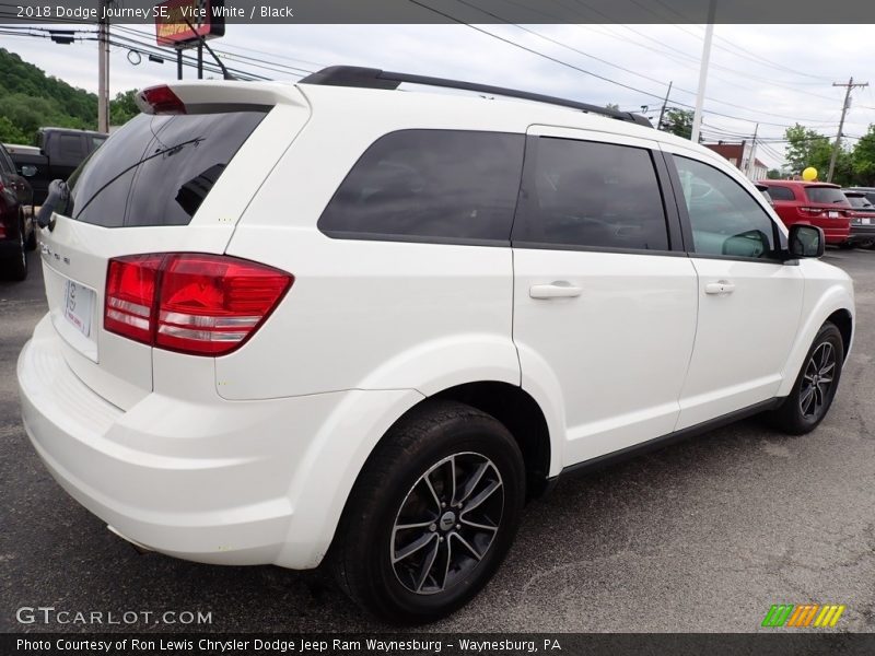 Vice White / Black 2018 Dodge Journey SE