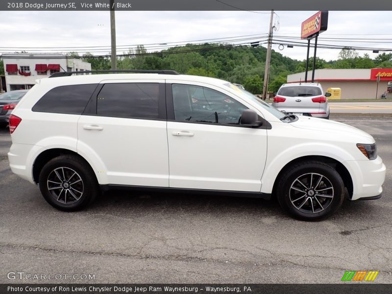Vice White / Black 2018 Dodge Journey SE