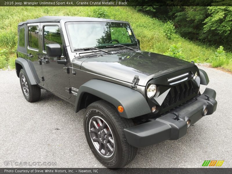 Granite Crystal Metallic / Black 2016 Jeep Wrangler Unlimited Sport 4x4