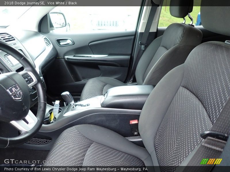 Vice White / Black 2018 Dodge Journey SE